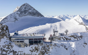 Panoramaterrasse am Hintertuxer Gletscher