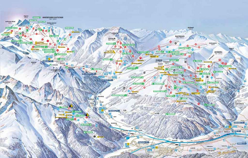 Pistenpläne Tux-Finkenberg