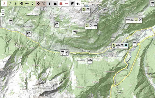 Interaktive Karte Tuxertal