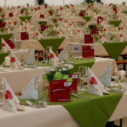 Dekoration für den Galaabend