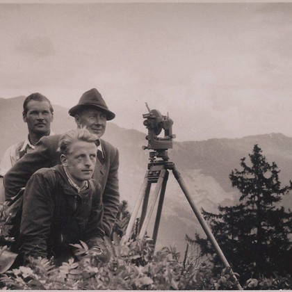 Vermessungen Eggalmbahn © Archiv Franz Warum