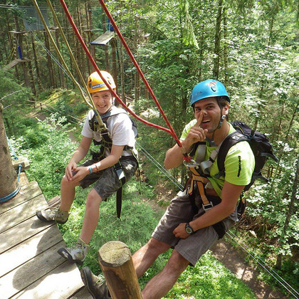 Rumhängen im Klettergarten