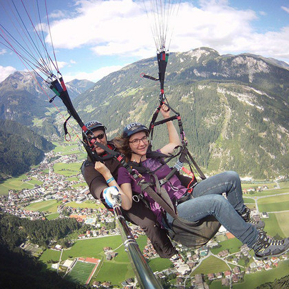 Gleitschirmfliegen in Tux Finkenberg